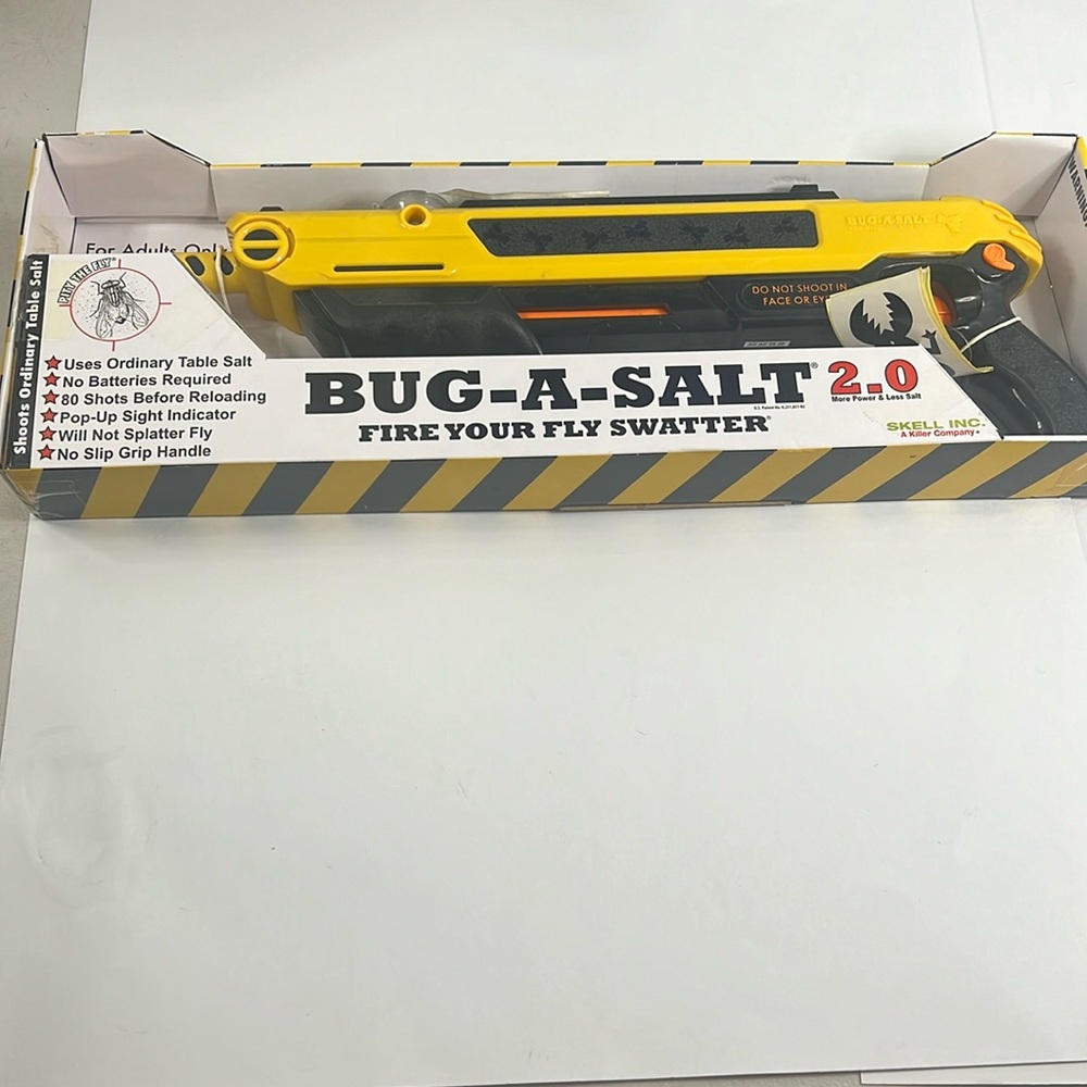 NTW BUG-A-SALT SKELL INC. 2.0 Salt Fly  Shooter FIRST Version Fly Swatter
